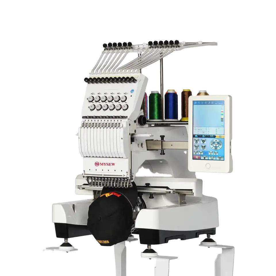 Embroidery Machine Computerized - MYSEW MFS 1200高品質単頭工業用コンピュータ自動高速デジタル刺繍機価格