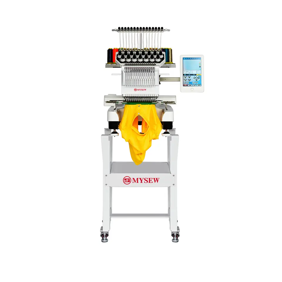 Embroidery Machine Computerized - MYSEW MFS 1500 自動コンピュータ化高品質工業用シングルヘッド15針多機能刺繍ミシン