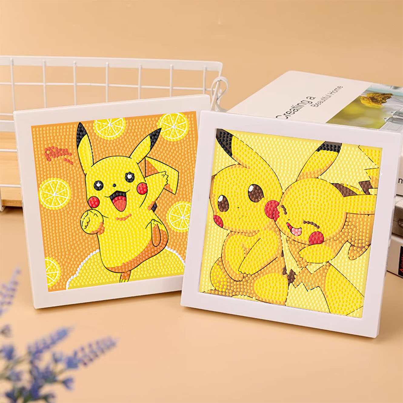 Embroidery Service - Keeppley & ポケモンクリスタルダイヤモンド描画 5D DIY クロス刺繍フレームキットかわいいピカチュウ子供の手作りおもちゃ誕生日ギフト