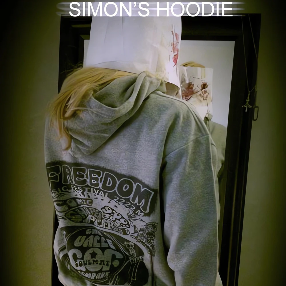 Embroidery Zip Up Hoodie - 恐怖の泣き声エドワードのジップフーディ、流行の美的フーディ、コスプレスウェットシャツ、冬のセーター、ゲーマーギフト