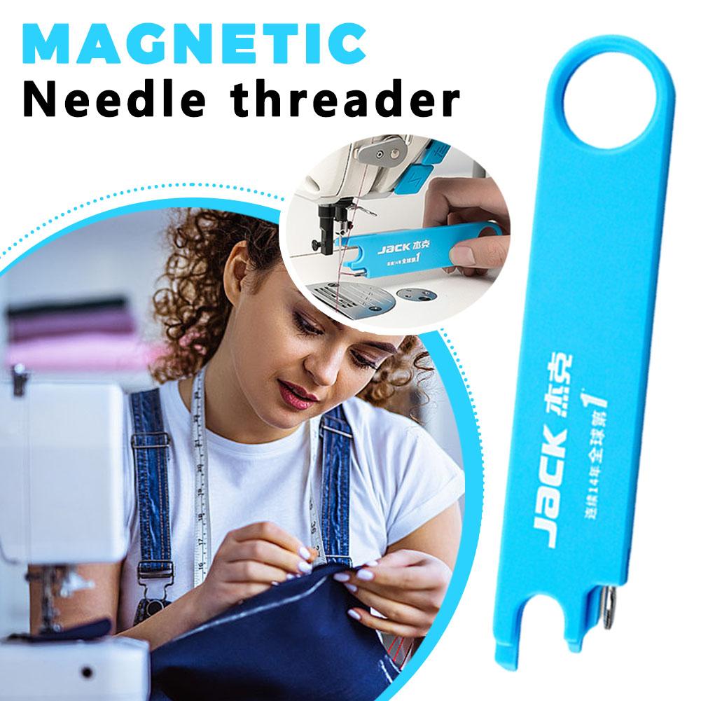 Embroidery Converter - ジャック磁気針通し器、拡大鏡と定規付き – 縫製クラフト用の簡単な1秒針通しツール、刺し傷防止設計