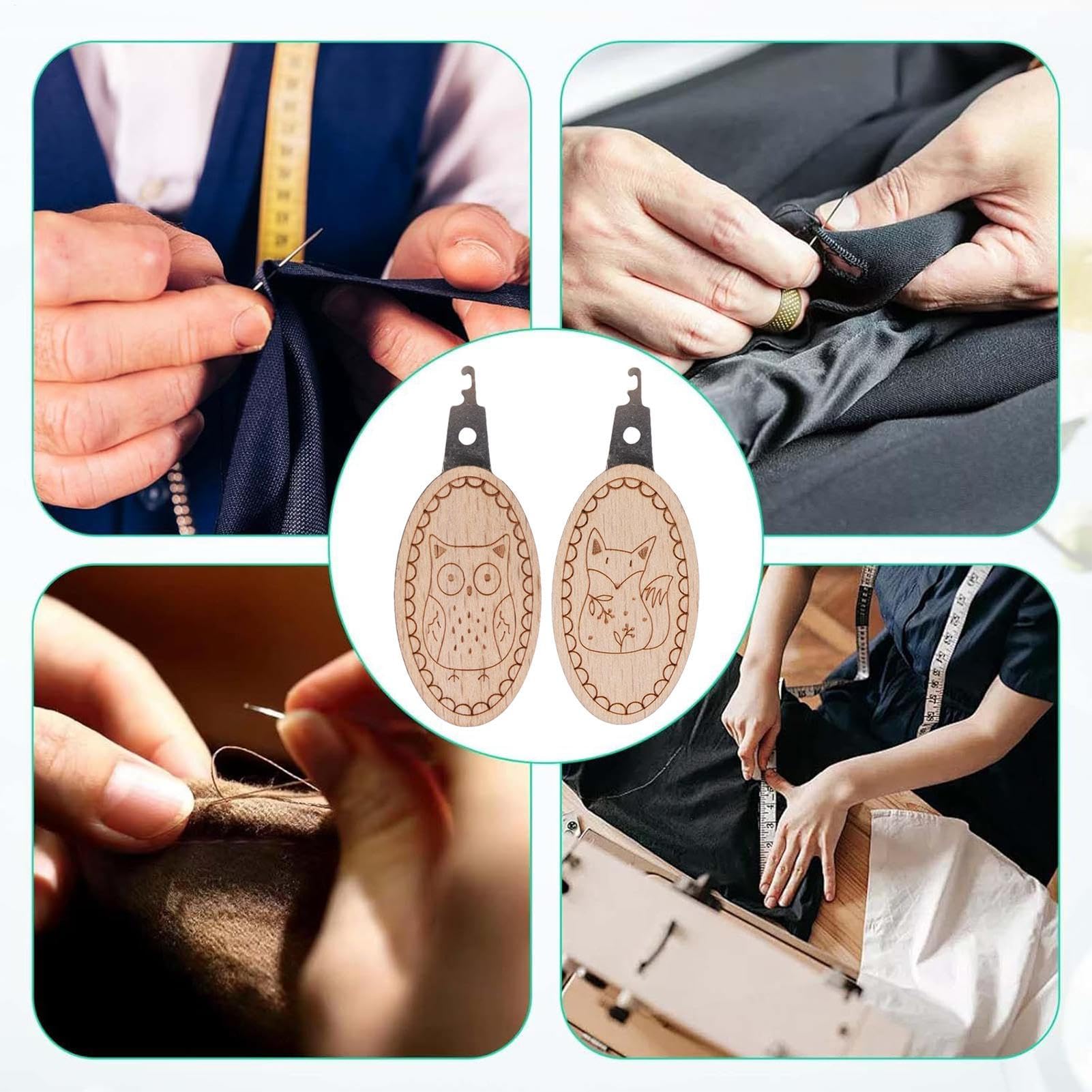 2 ピース/セット針糸通し器使いやすいキルティング補助動物の - Embroidery Converter のレビューと価格