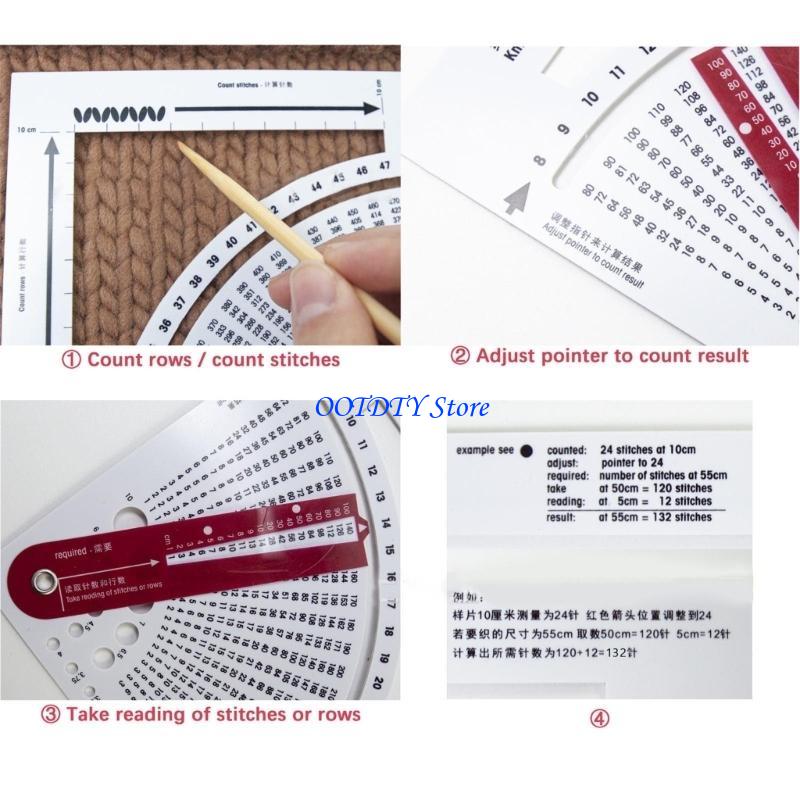367A 両面スケール編みゲージコンバーターツールステッチ計 - Embroidery Converter のレビューと価格