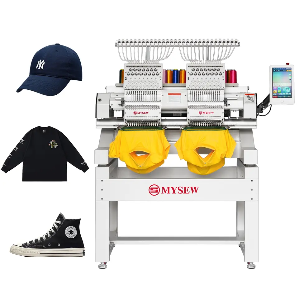 MYSEW MBC-1202/1502 2ヘッド12/15針 - Embroidery Machine Computerized のレビューと価格