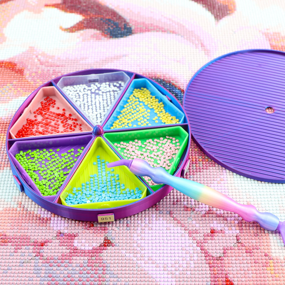 回転ビーズトレイオーガナイザー ダイヤモンドペインティングト - Embroidery Details のレビューと価格