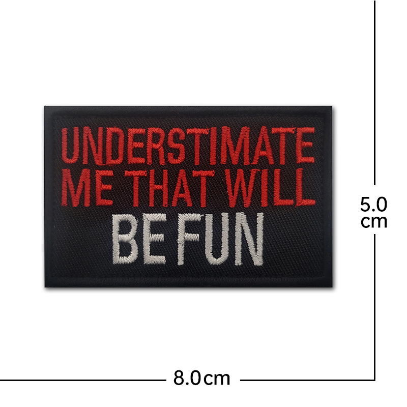 英語の心に強く訴える引用刺繍布フックループパッチバックパック - Embroidery Quote のレビューと価格