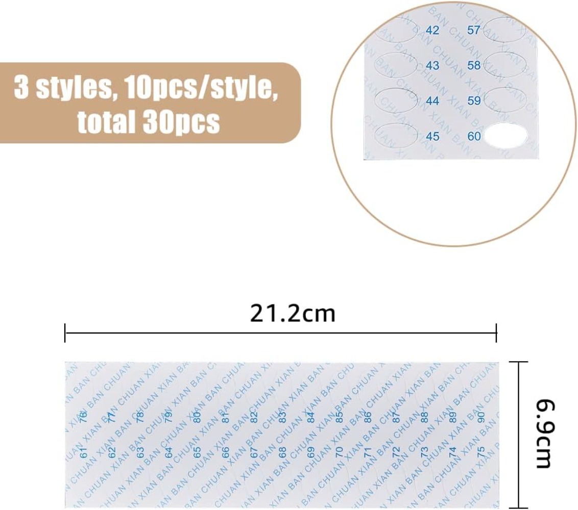 30 個 30 ポジション刺繍糸紙オーガナイザークロスステッ - Embroidery Paper のレビューと価格