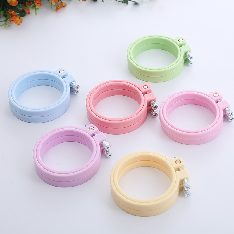 DIY abs-丸いプラスチック製の刺stitchフープ,ク - Stitch Marker Ring のレビューと価格