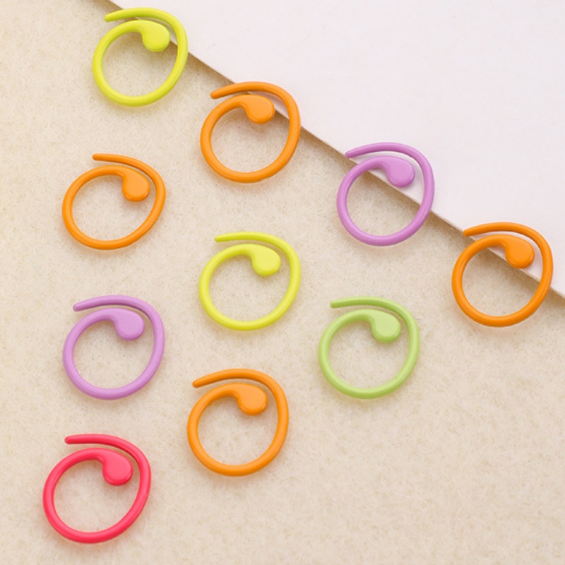 メタルステッチマーカー ヘリカル型かぎ針編みマーカーリング  - Stitch Marker Ring のレビューと価格