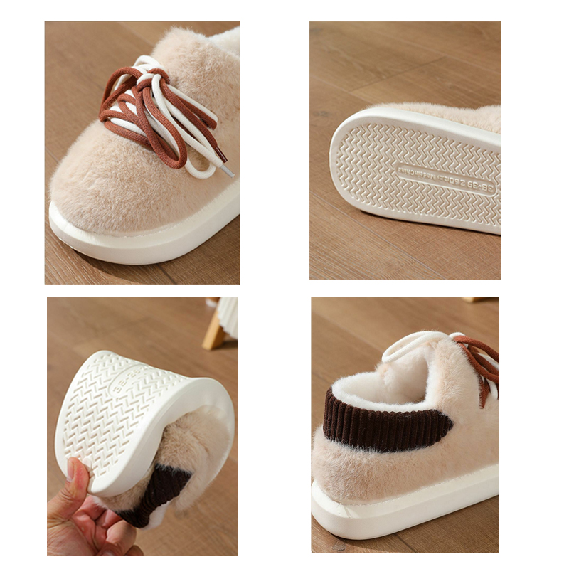 新型立体フルラップスリッパ ホームふわふわコットンシューズ  - Embroidery Cotton のレビューと価格