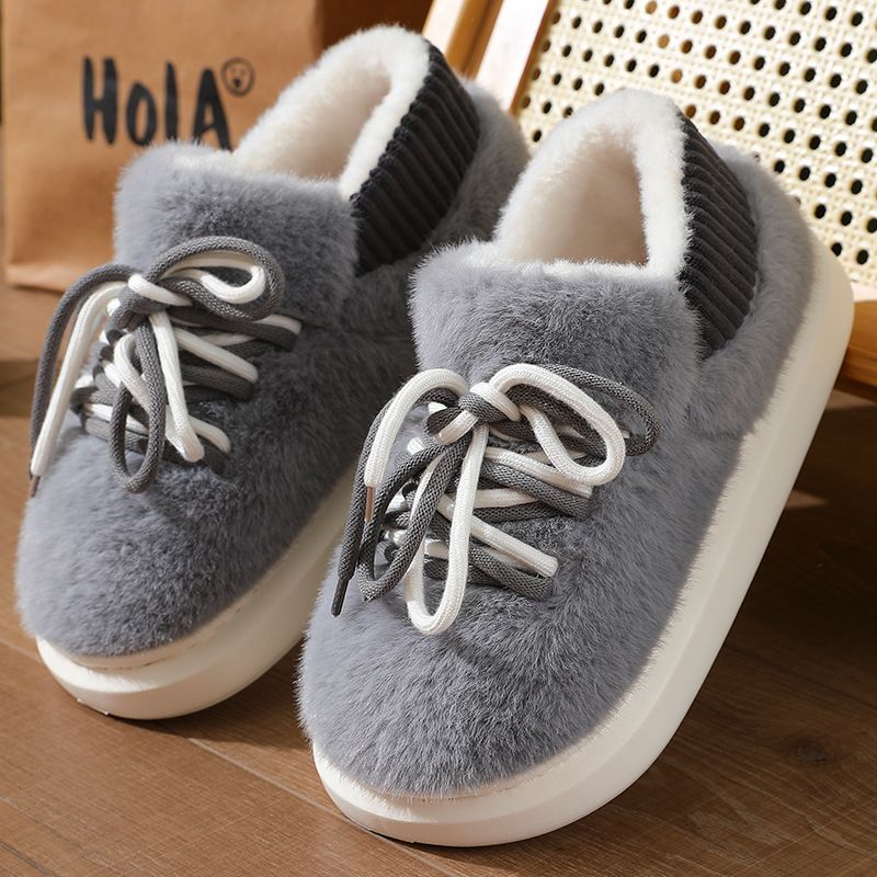 新型立体フルラップスリッパ ホームふわふわコットンシューズ  - Embroidery Cotton のレビューと価格