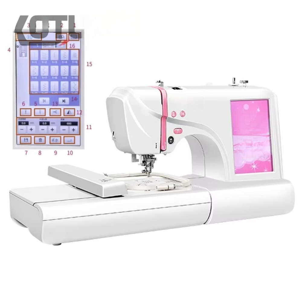 多機能コンピュータ刺繍ミシン ポータブル衣類用縫製・刺繍ミシ - Embroidery Machine Computerized のレビューと価格
