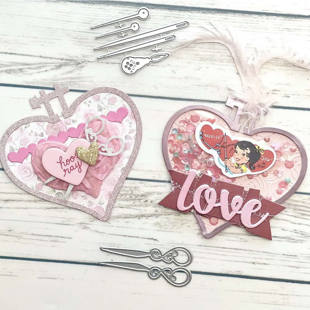 Kscraft-ハート刺embroideryフープメタルカッ - Embroidery Paper のレビューと価格