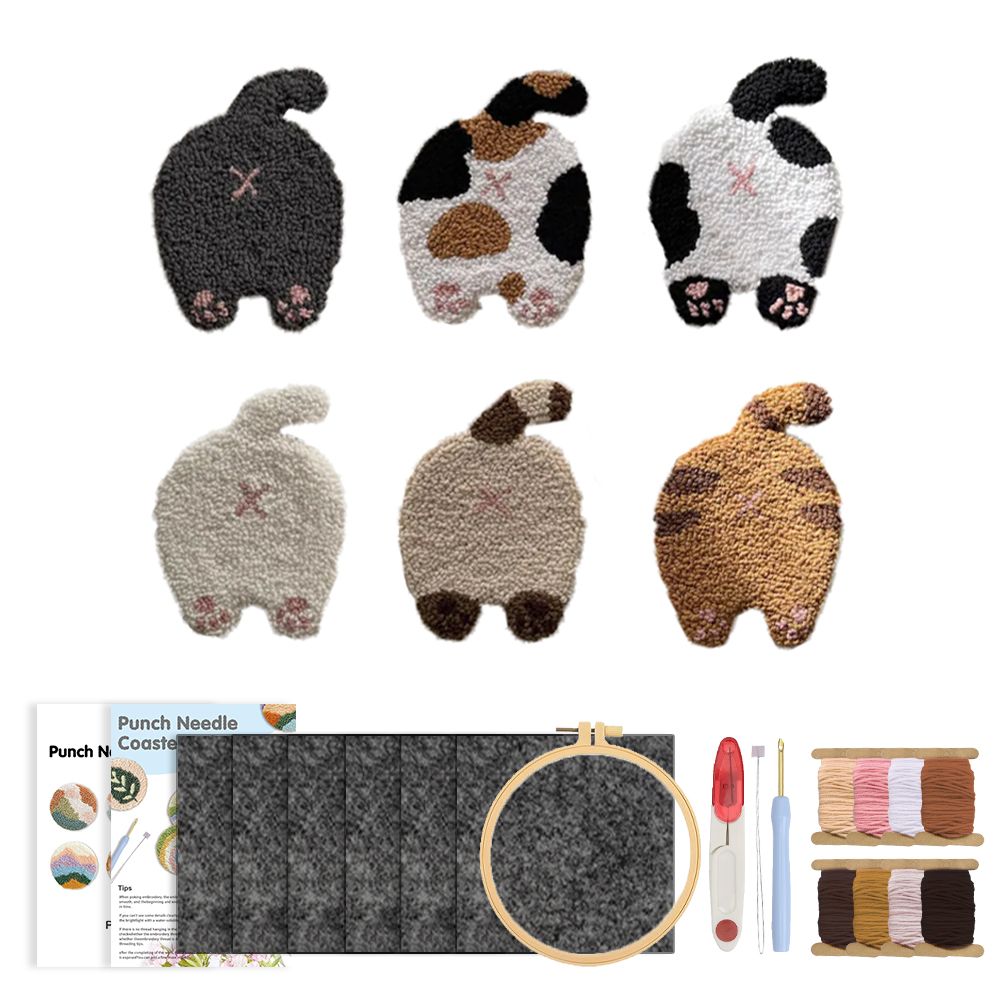 GATYZTORY パンチニードルコースターキット 簡単アー - Embroidery Converter のレビューと価格