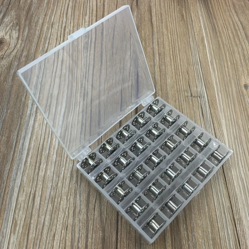 25 ピース/セット空のボビンミシンプラスチックケース収納ボ - Embroidery Machine Computerized のレビューと価格