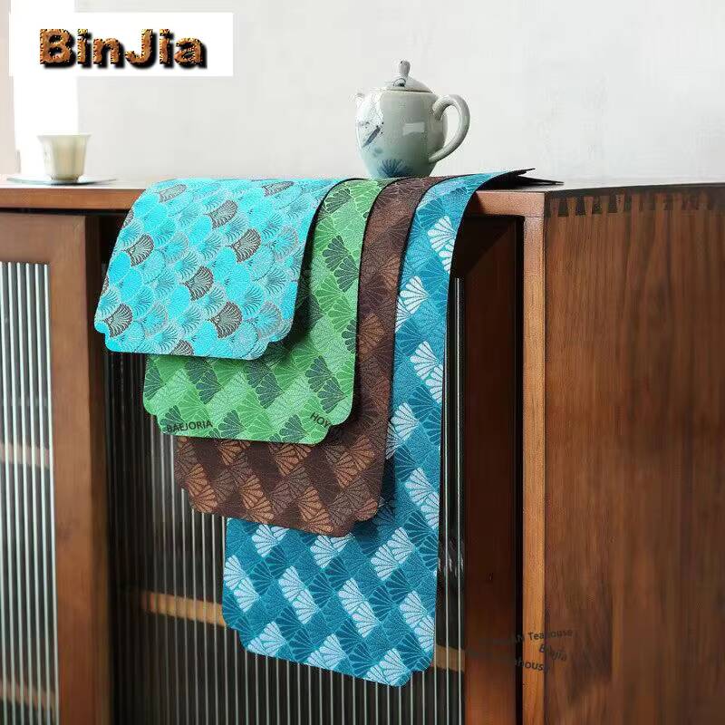 織り刺繍錦織ドライフォーム生地のティーテーブルマット、和風ド - Embroidery Cloth のレビューと価格