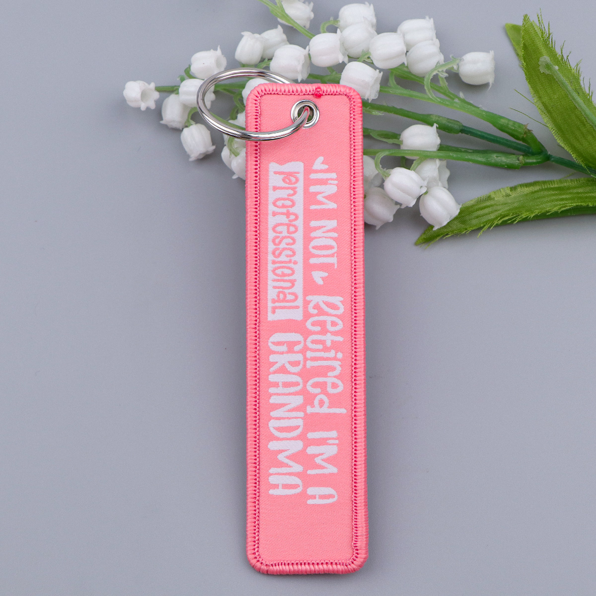 「live,love,laugh」の引用句刺繍キーホルダーキ - Embroidery Quote のレビューと価格