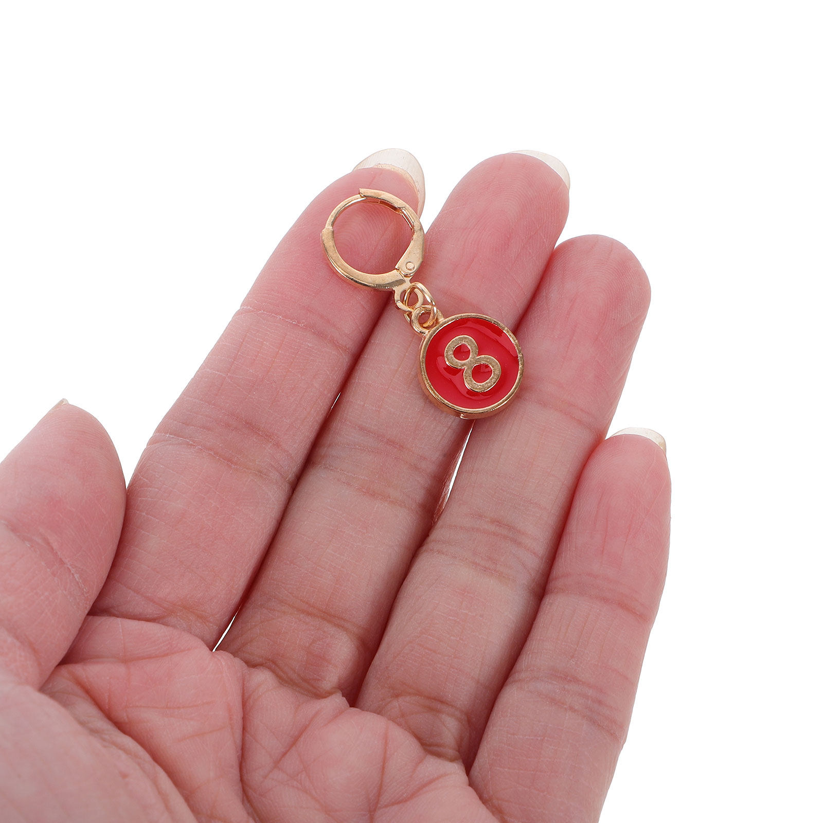 合金製のステッチホルダーリング、編み物用カウンター、丸型マー - Stitch Marker Ring のレビューと価格