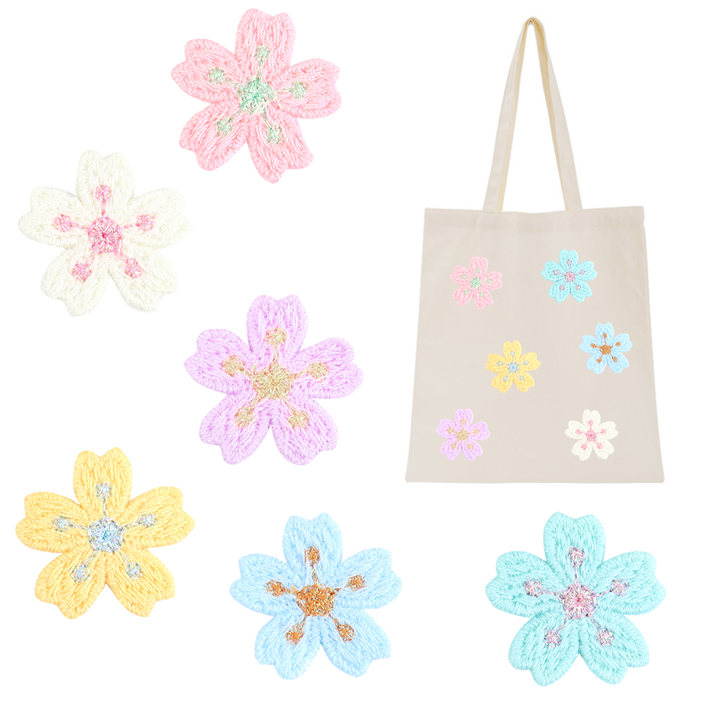 20 ピース/ロットカラフルな 2.4 センチメートル刺繍花 - Embroidery Cloth のレビューと価格