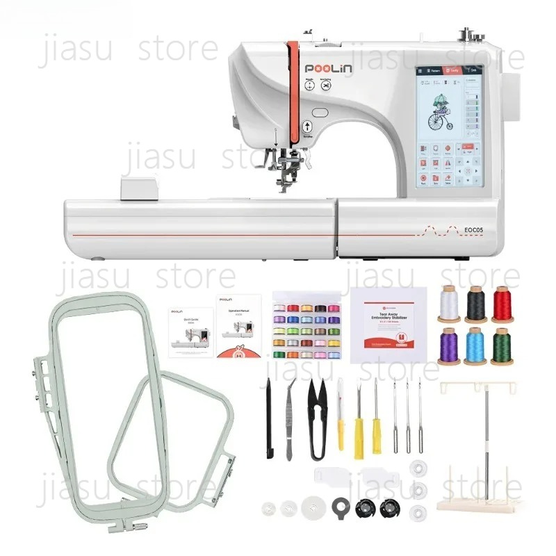 プールイン EOC05 多機能自動高品質簡単操作小型コンピュ - Embroidery Machine Computerized のレビューと価格